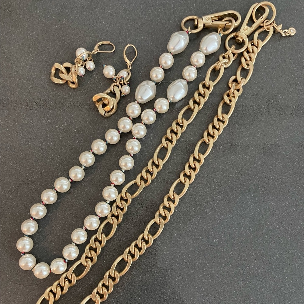 Cabi double necklace and earrings
